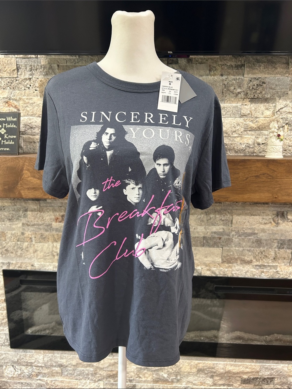 Hybrid Apparel The Breakfast Club "Sincerely Yours" Graphic T-Shirt. NWT size S